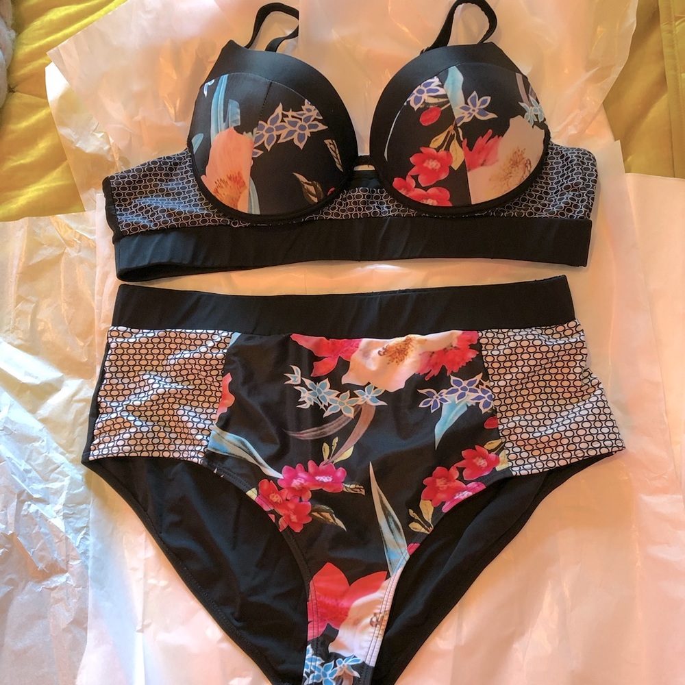 Flower Print Swimsuit